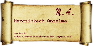 Marczinkech Anzelma névjegykártya